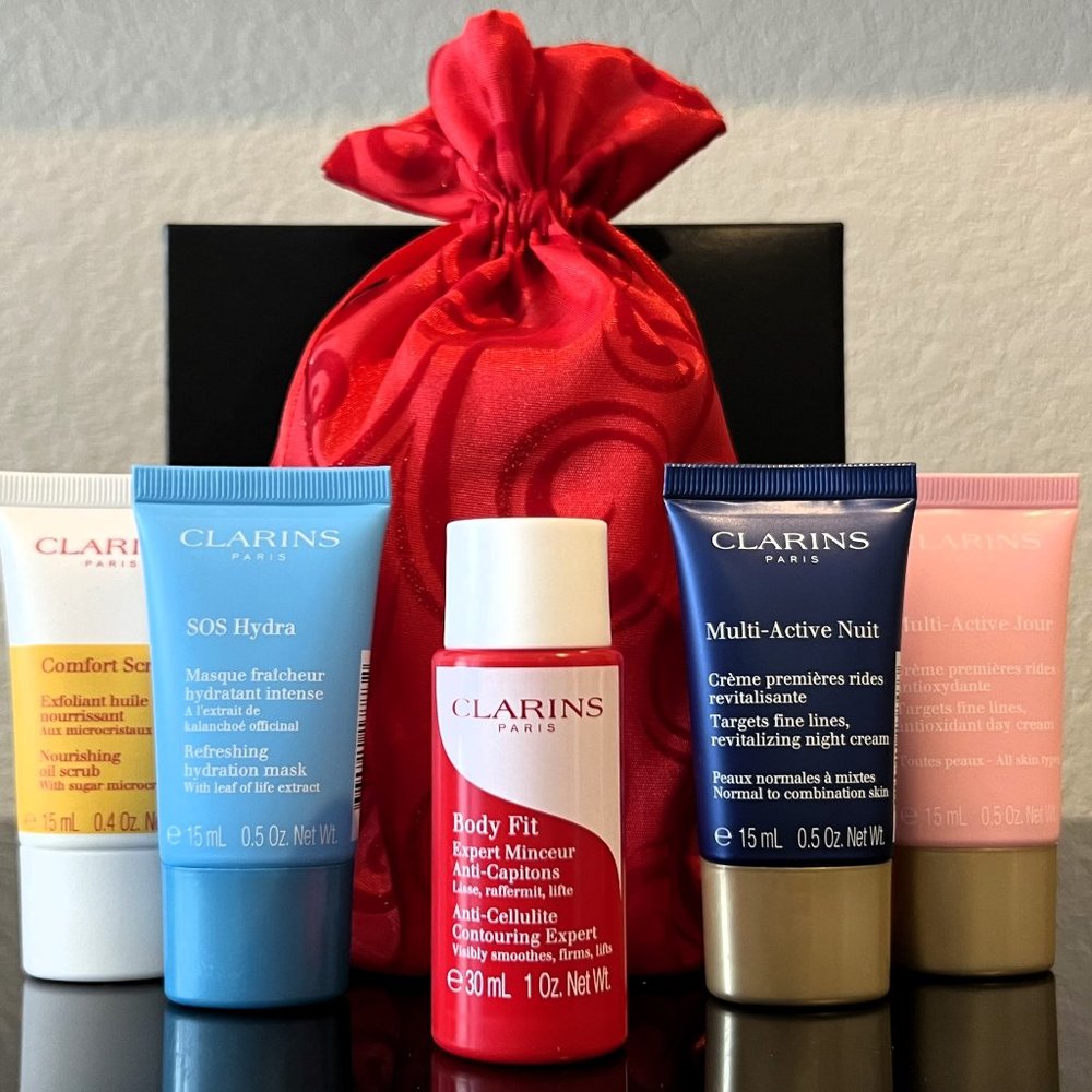 Clarins Beauty Bundle in Holiday Pouch